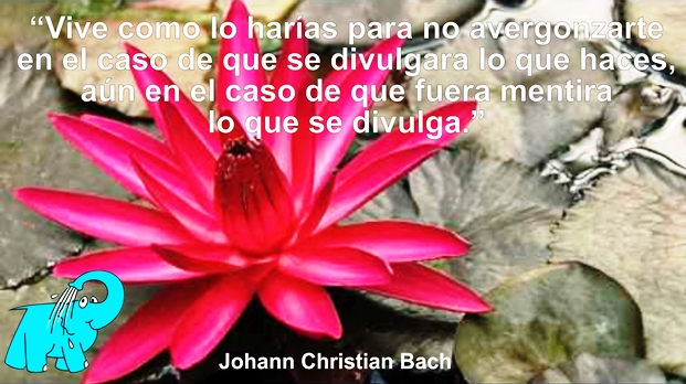 Una Enseñanza de Johann Christian Bach en la Frase del Día del Elefante Azul de Avilés